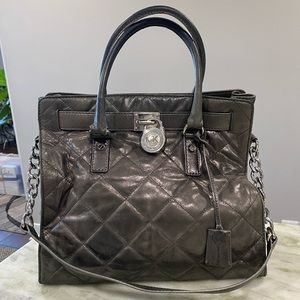 MICHAEL Michael Kors Hamilton Grey Quilted Tote